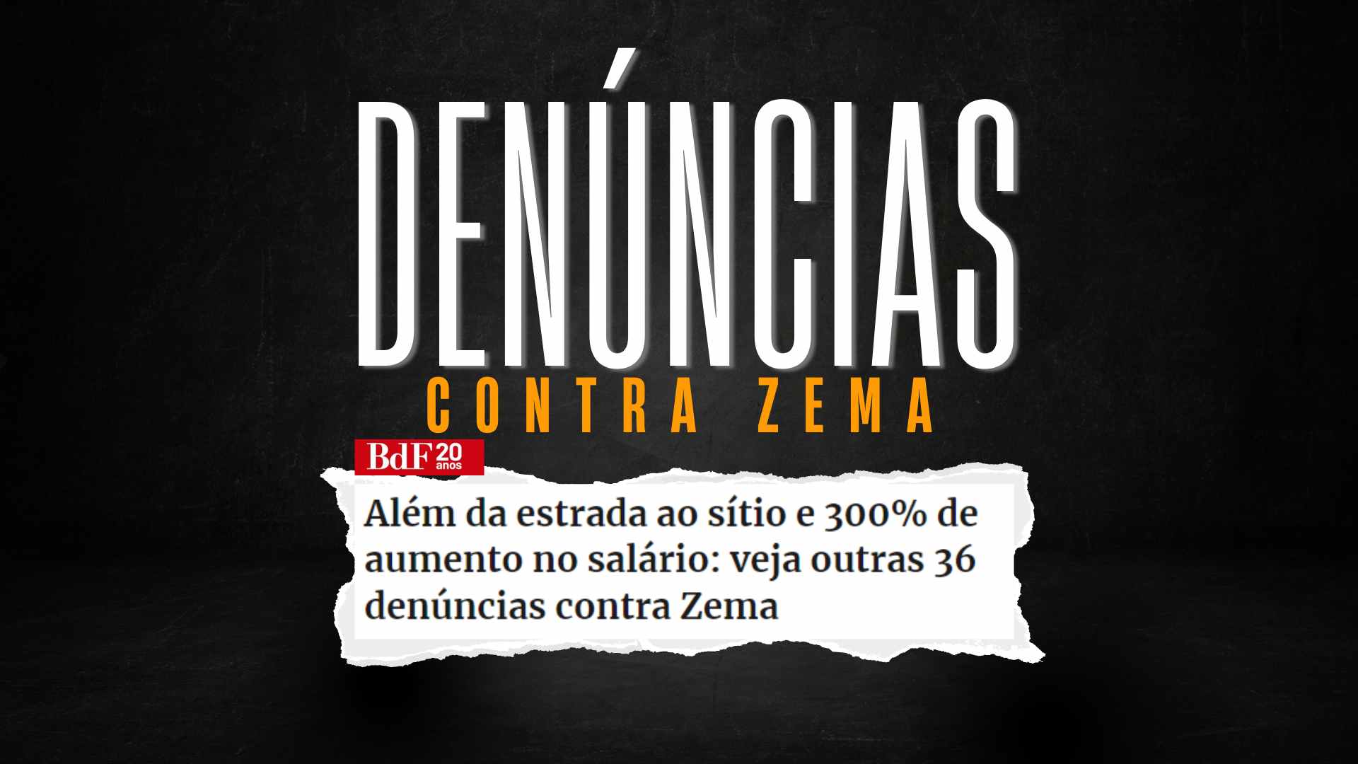 Lista apresentada pelo Brasil de Fato sobre o Governo Zema.