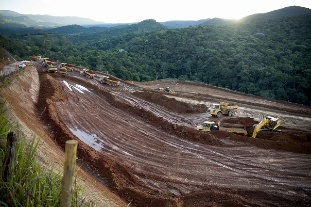 Arredores da Mina de Gongo Soco da Vale que foram visitados por parlamentares da ALMG e do Bloco Democracia e Luta