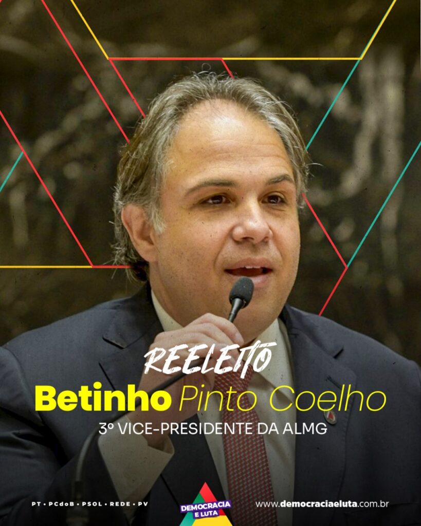 Deputado Betinho reeleito 3º Vice-Presidente da Mesa da Assembleia