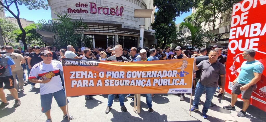 protesto seguranca minas gerais